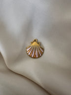 Charm coquille rose/orange