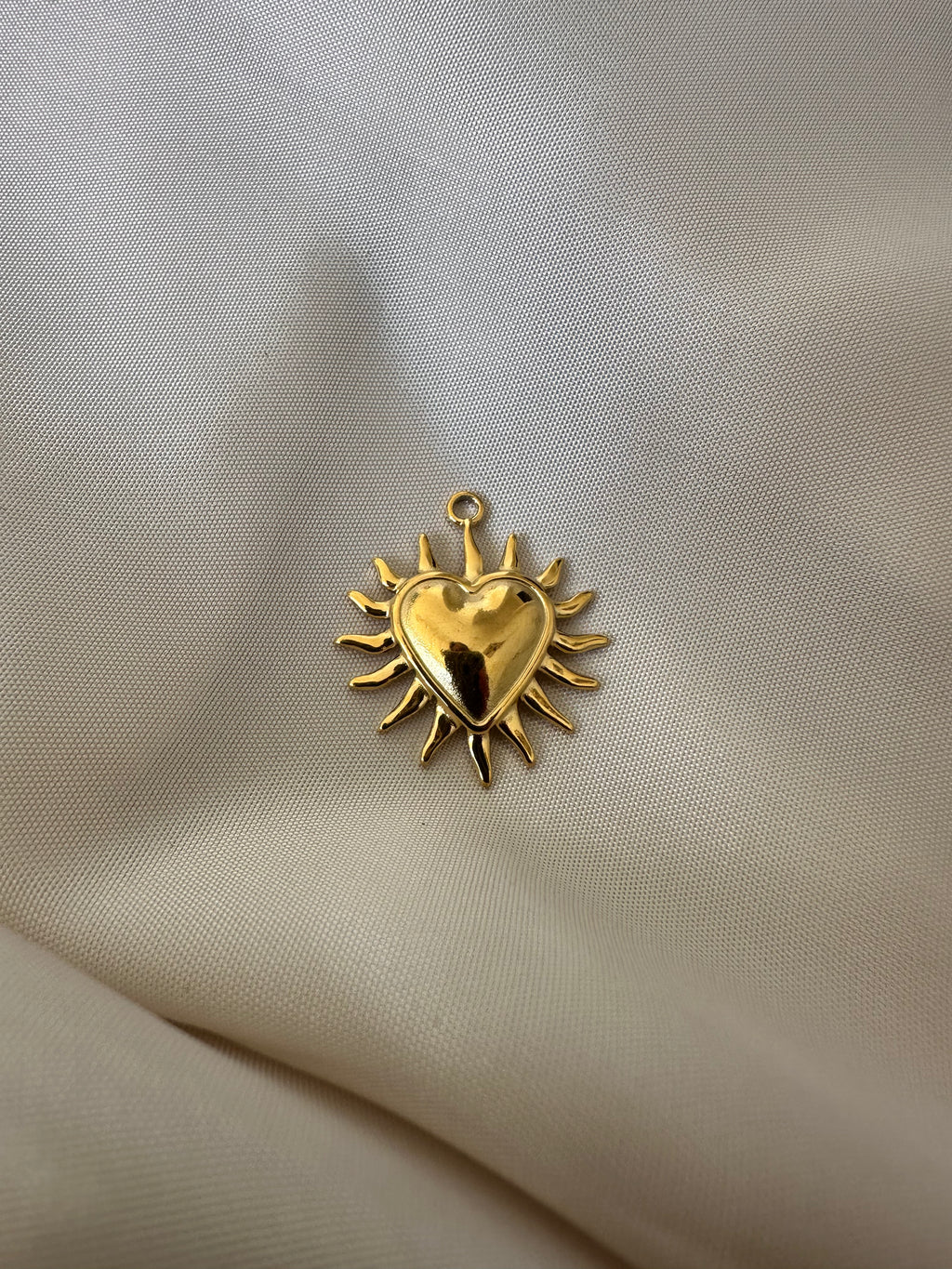 Charms coeur ex voto doré