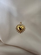 Charms coeur ex voto doré