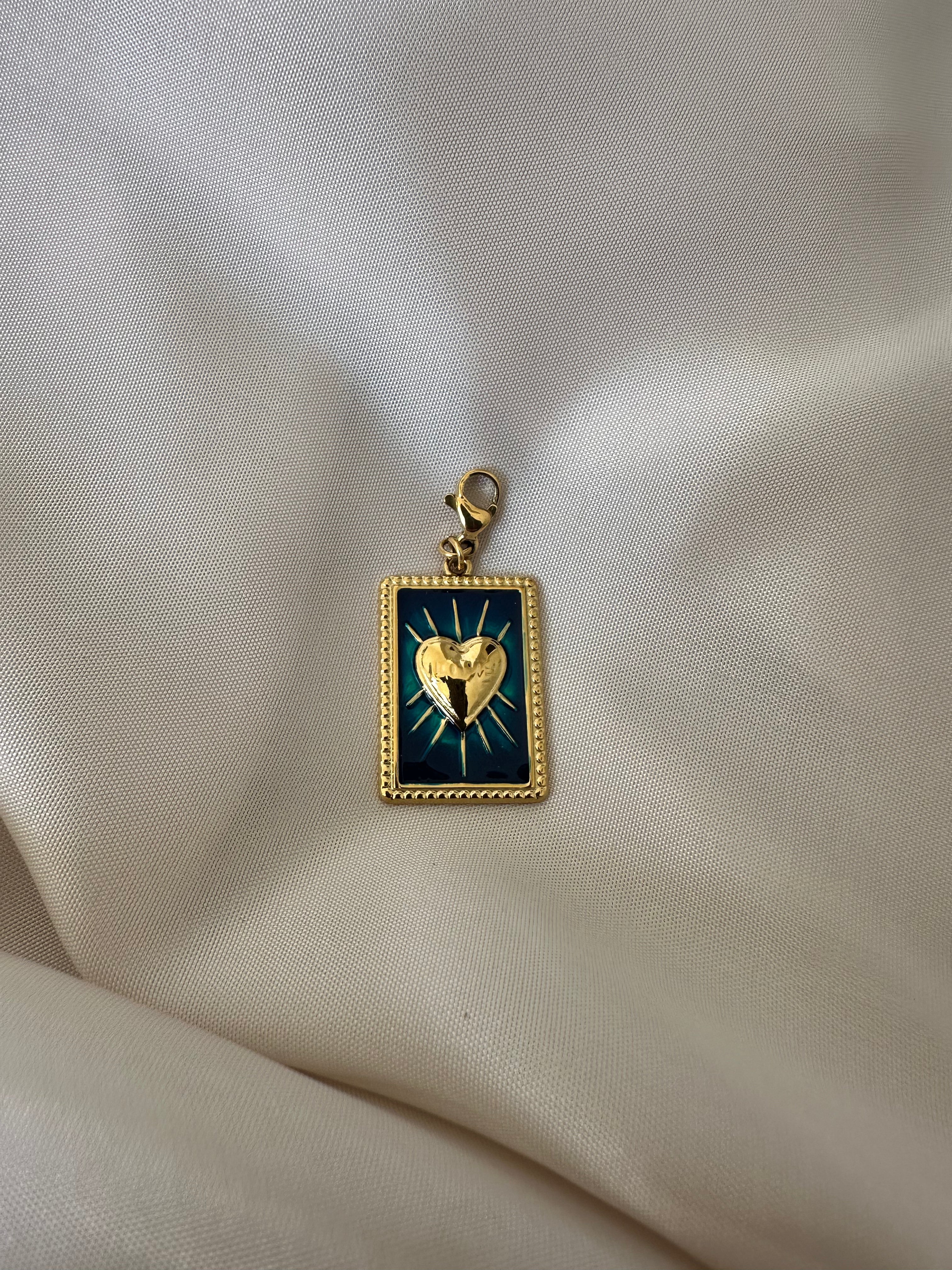 Charm tablette ex voto doré