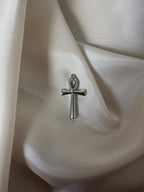 Croix Egyptienne argenté