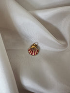 Petit charm coquille fushia/orange