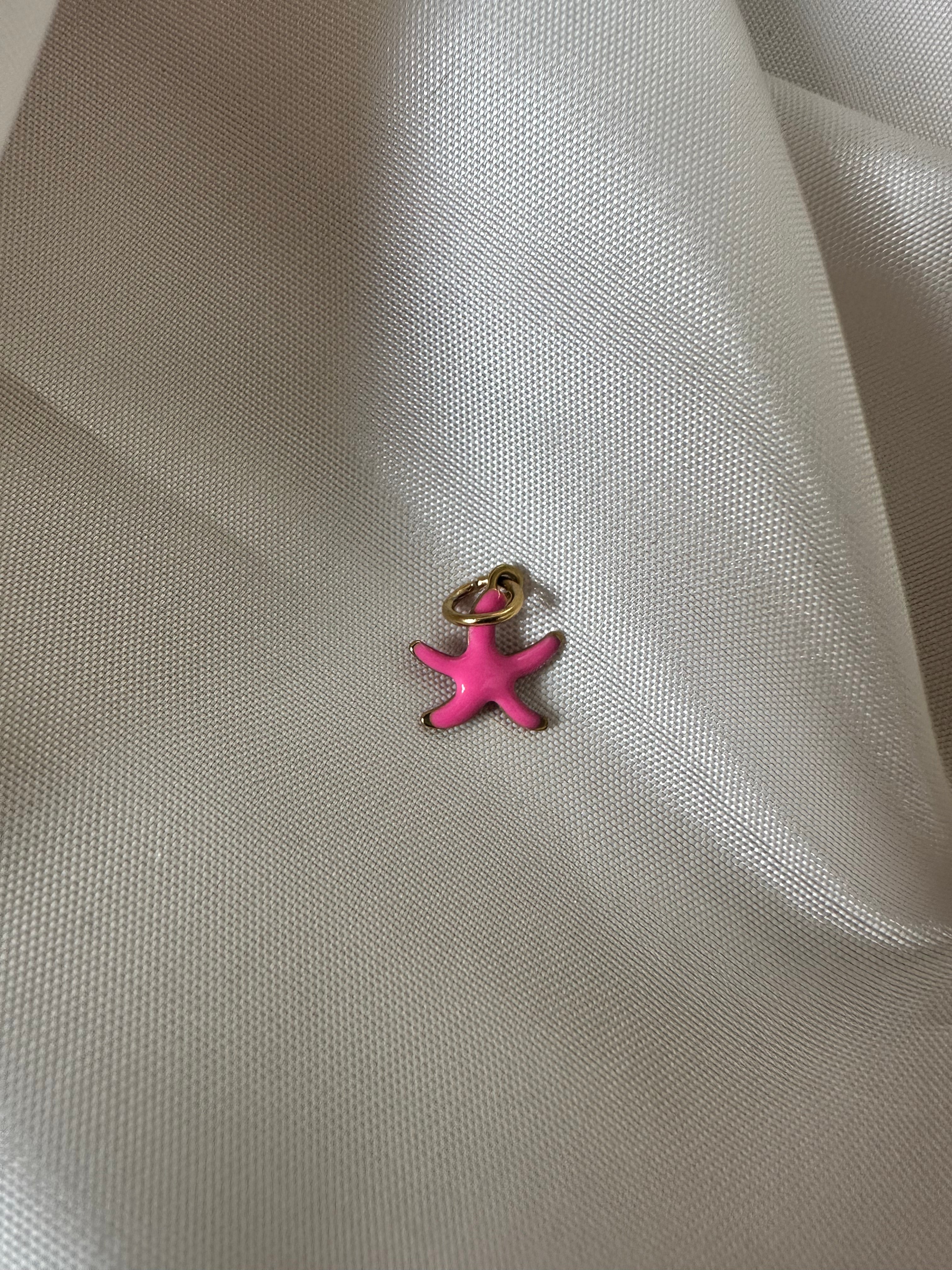 Petit charm étoile de mer rose
