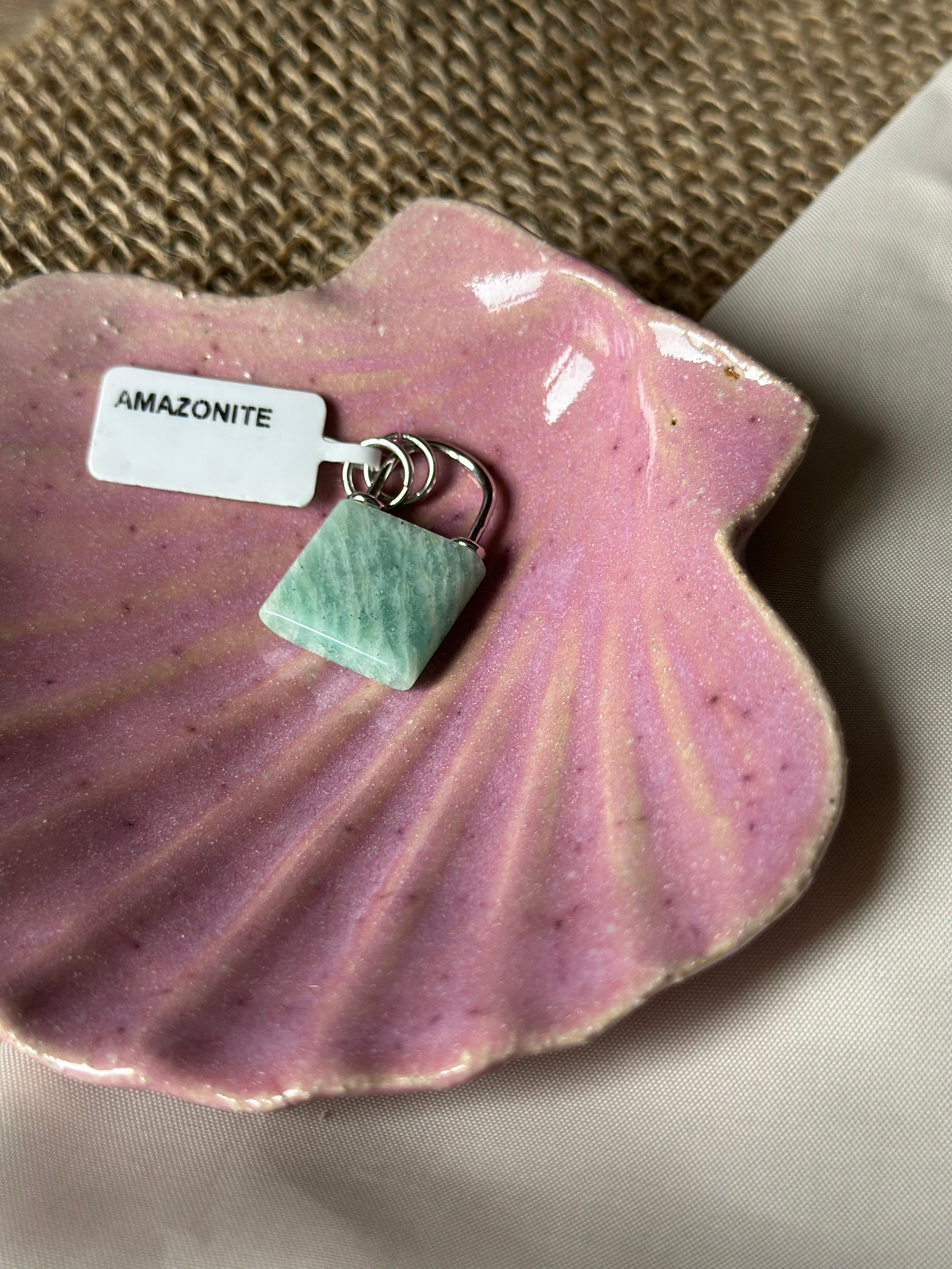 Pierre argenté : Amazonite