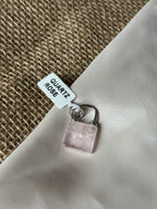 Pierre argenté : Quartz rose
