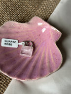 Pierre argenté : Quartz rose