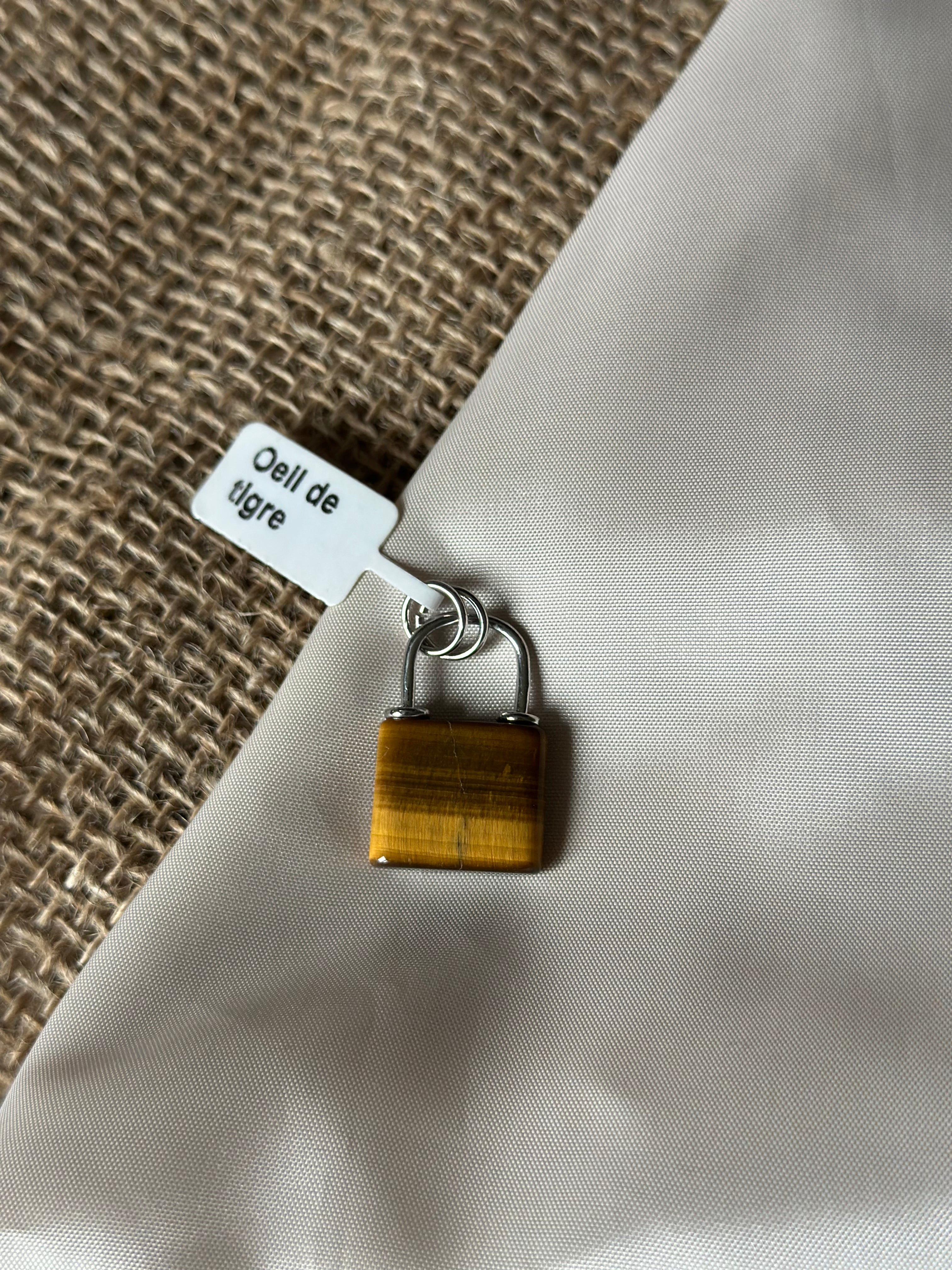 Pierre argenté : Oeil de tigre