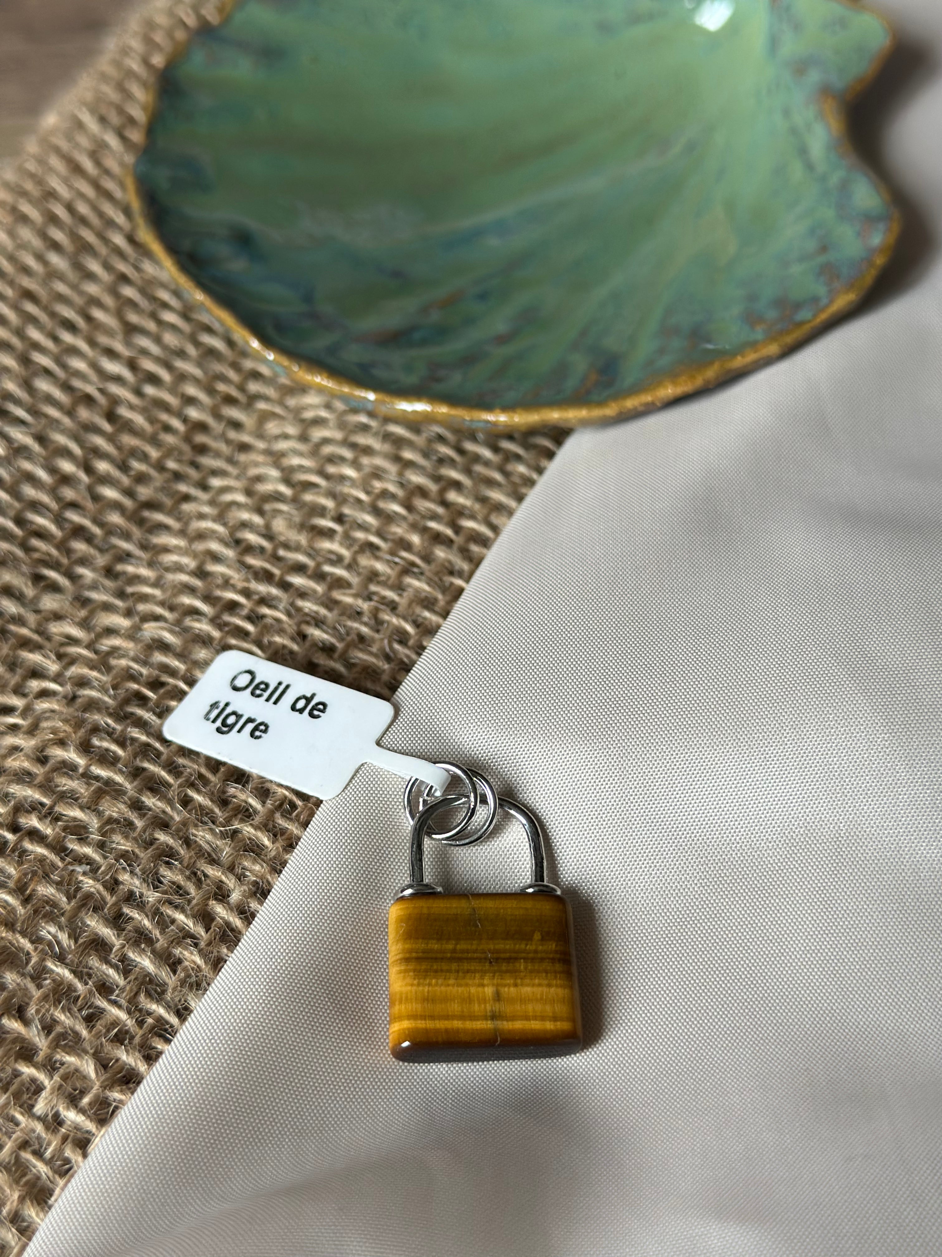 Pierre argenté : Oeil de tigre