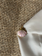 Charm coquille violet/rose
