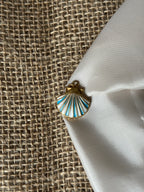 Charm coquille bleuée