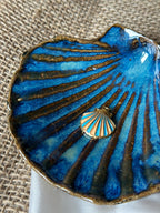 Charm coquille bleu/orange