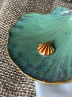 Charm coquille fushia/jaune