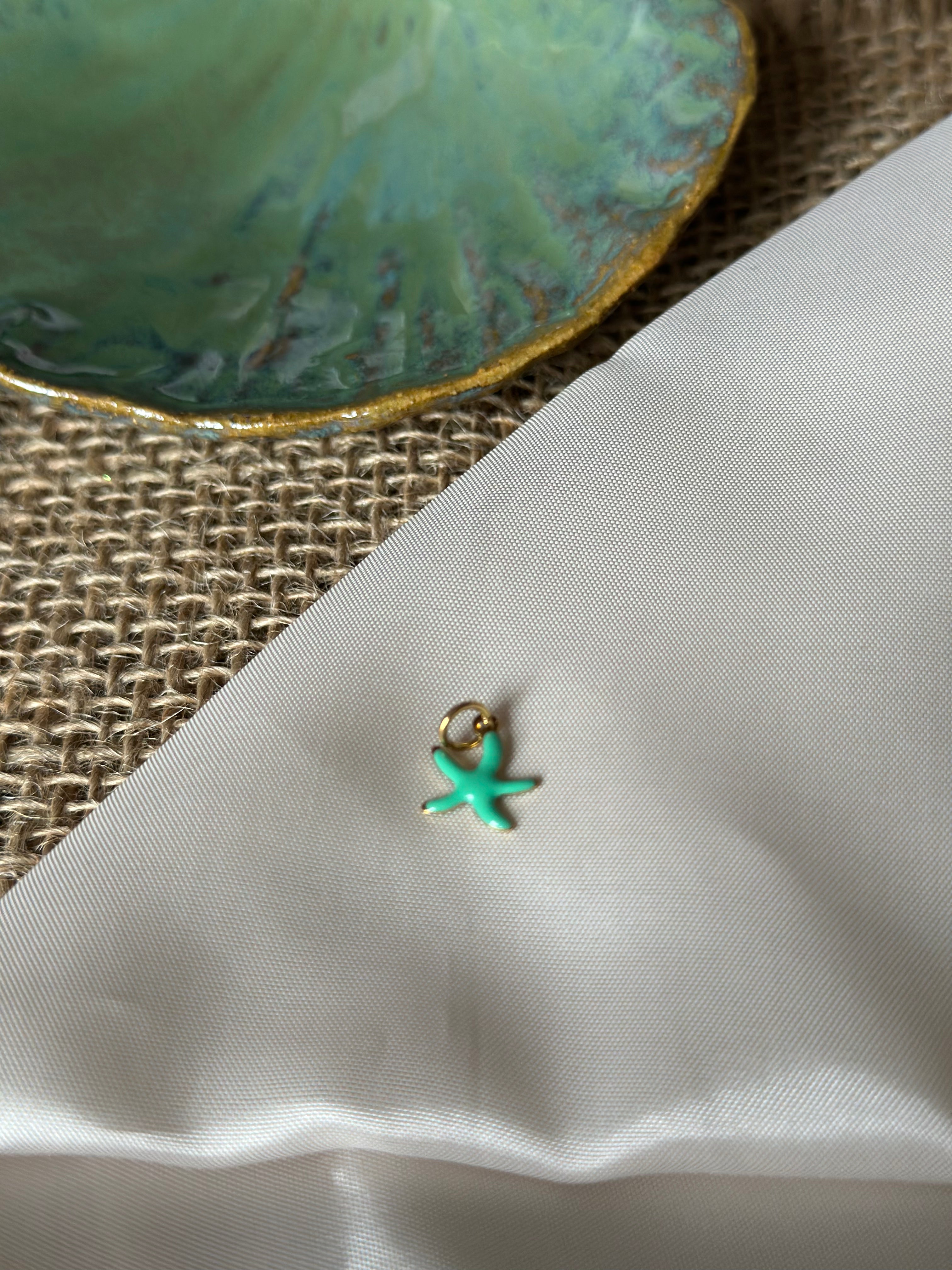 Charm étoile de mer verte
